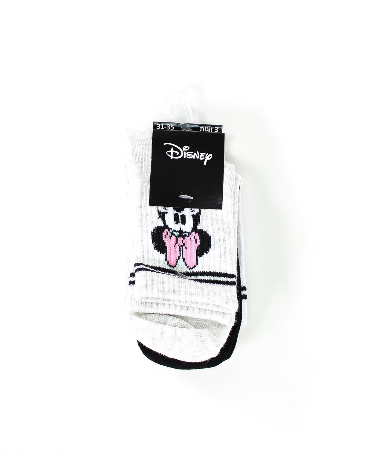 גרבי נערות חצי גובה מיני 3 יח'