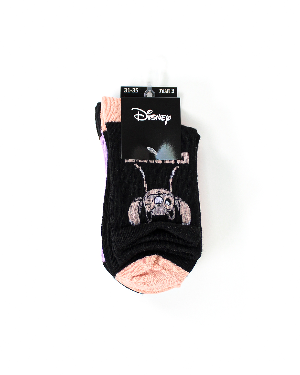 גרבי נערות חצי גובה סטיץ 3 יח'