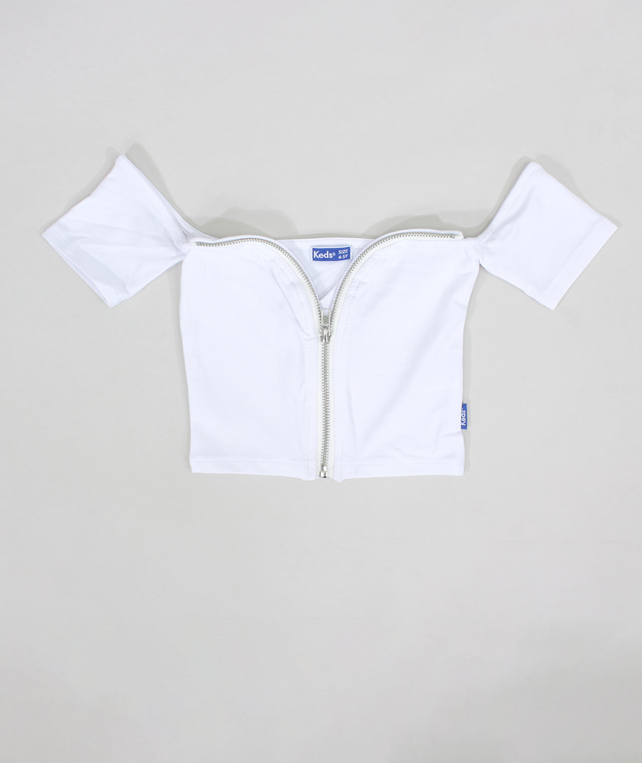 חולצת סטרפלס עם רוכסן