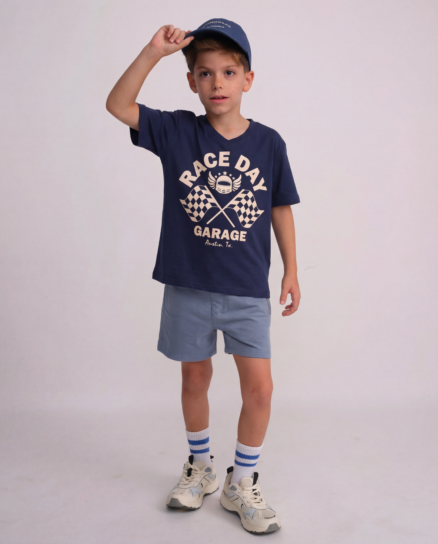 טי מודפס וי race day