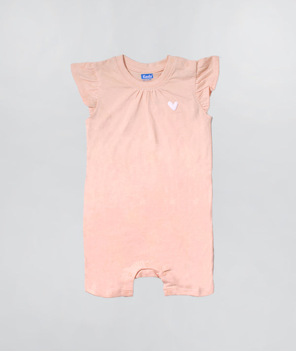 אוברול בייבי בנות עם דפוס מבד רך ונעים