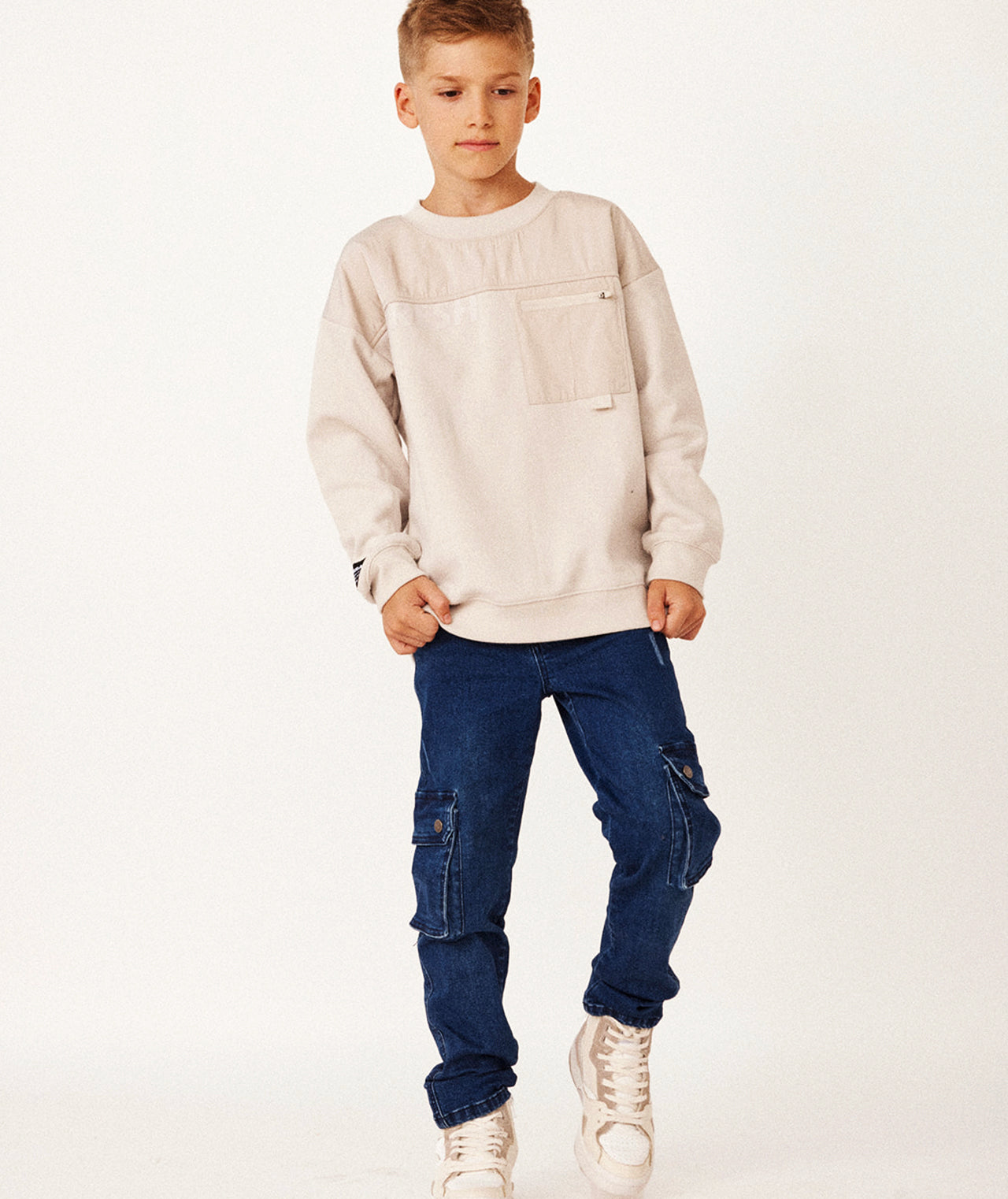 סקיני ג'ינס כיסי דגמ"ח