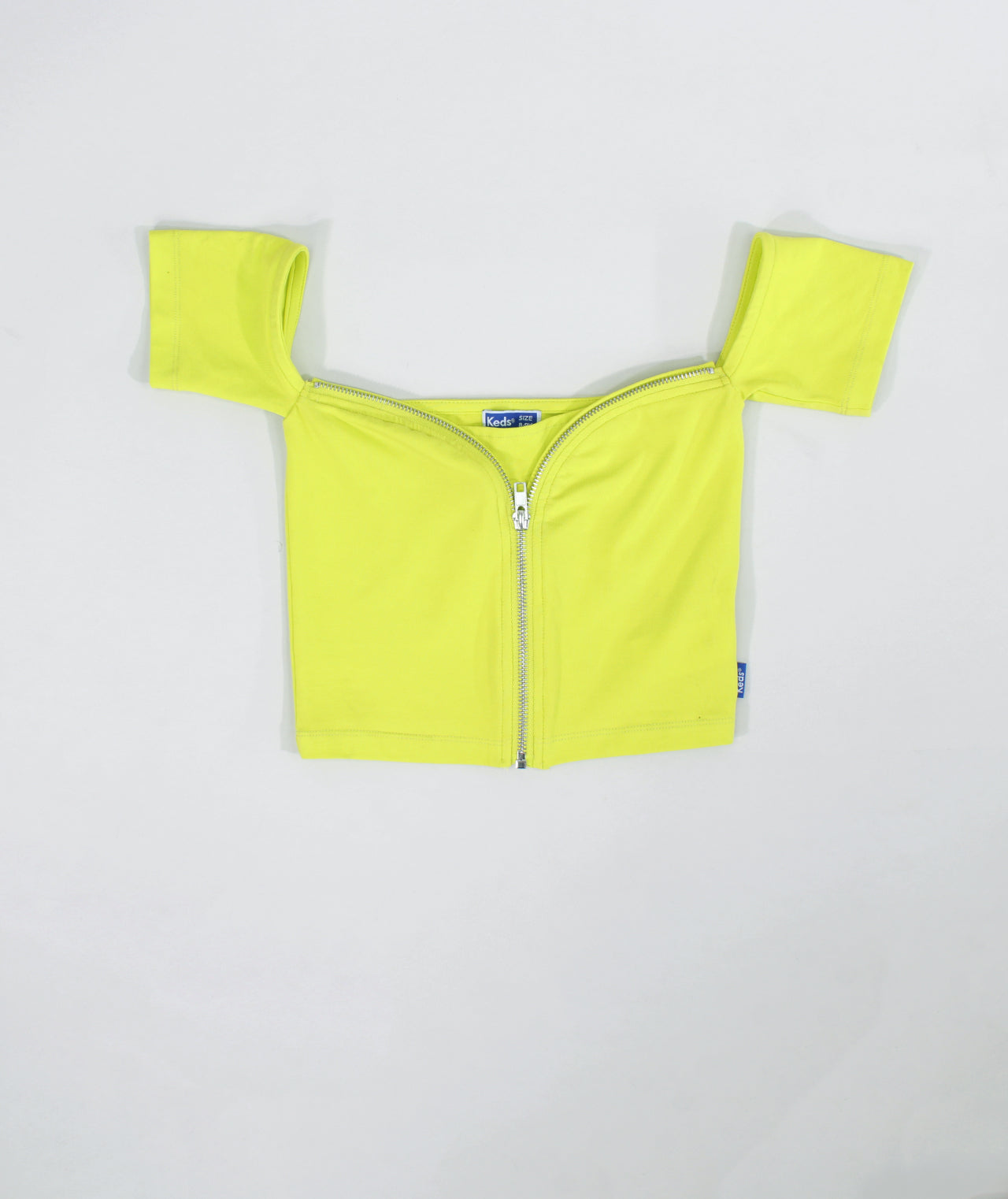 חולצת סטרפלס עם רוכסן