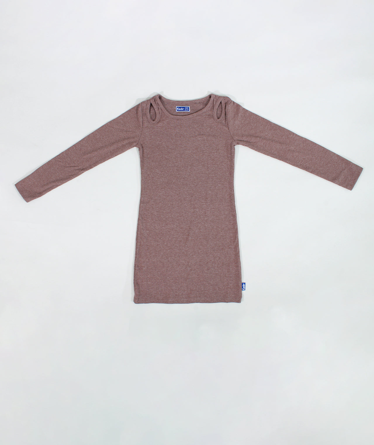 שמלת ריב צמודה עם פתח בכתף