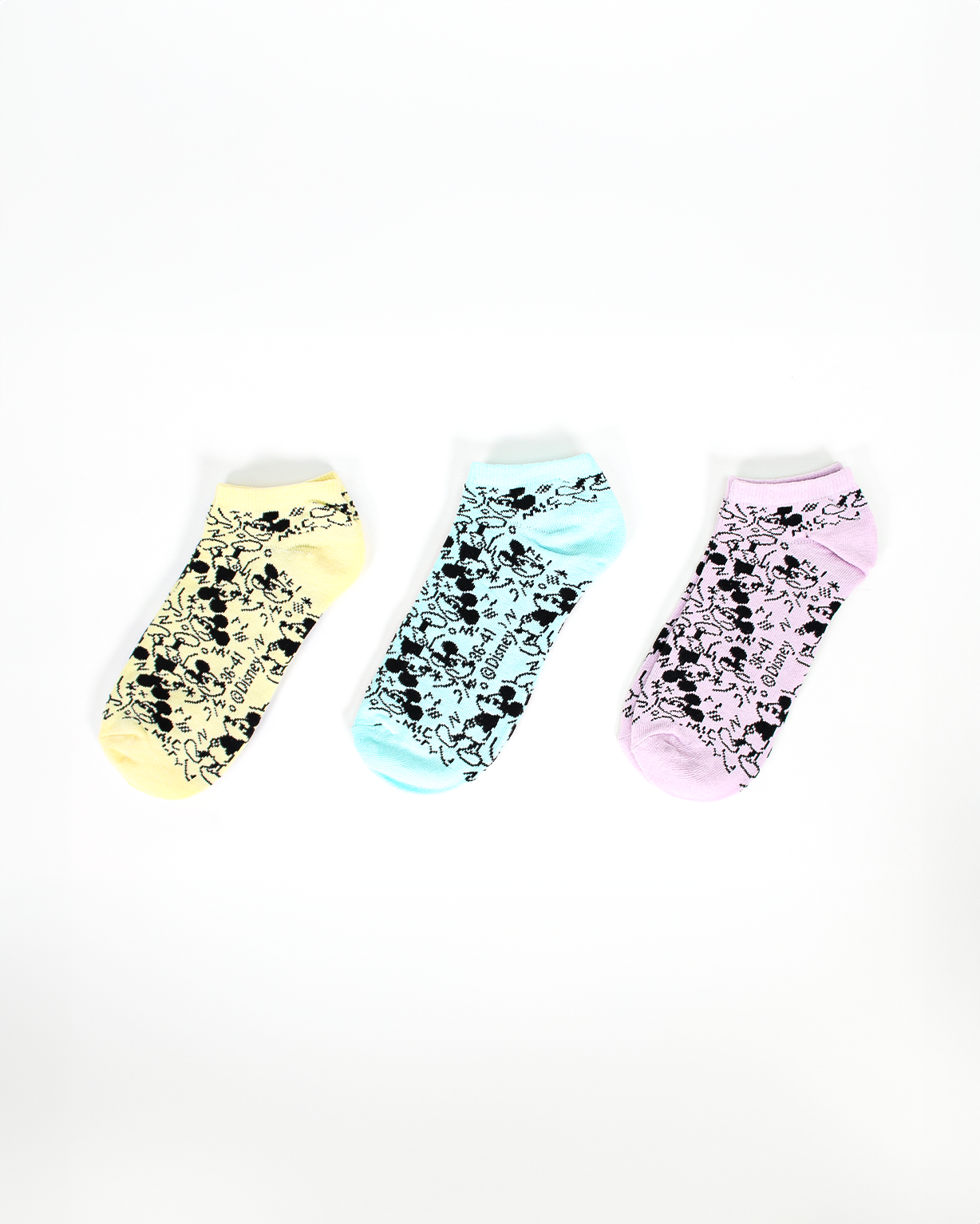 קרסוליות נערות מיקי וחברים 3 יח'