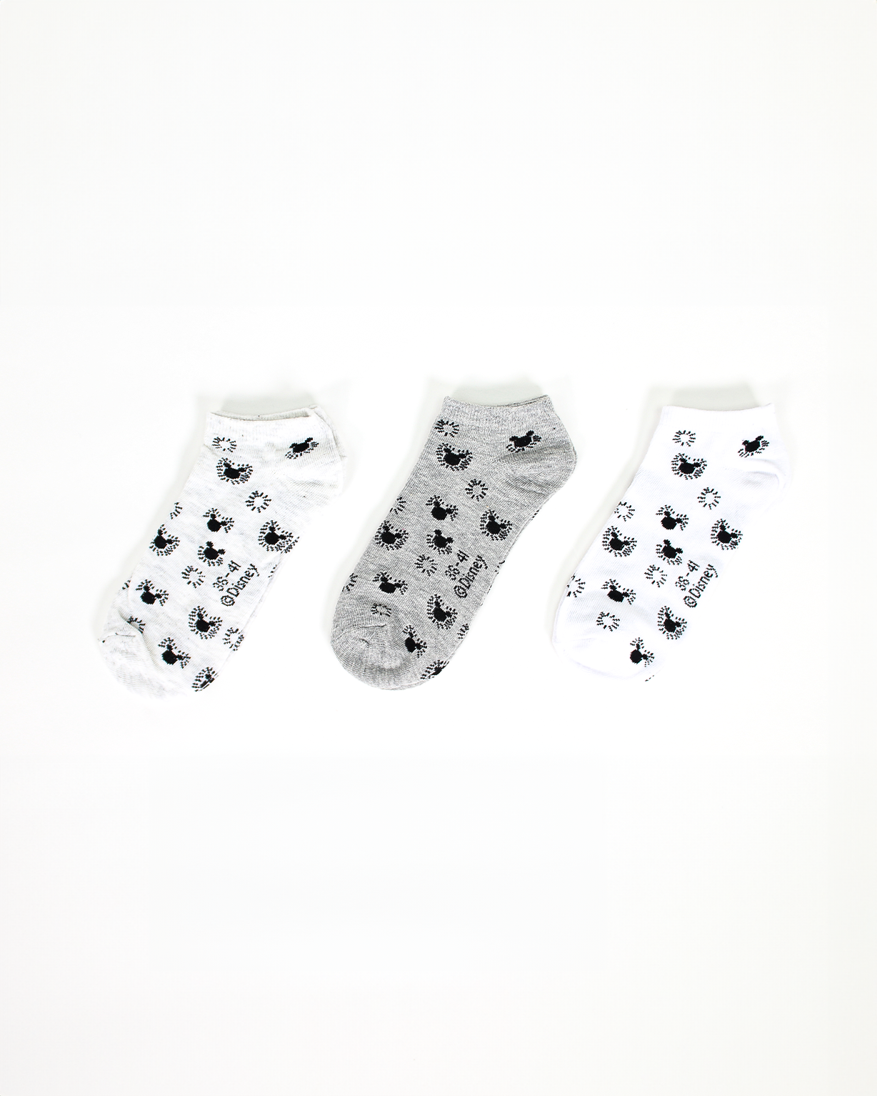 קרסוליות נערות מיקי וחברים 3 יח'