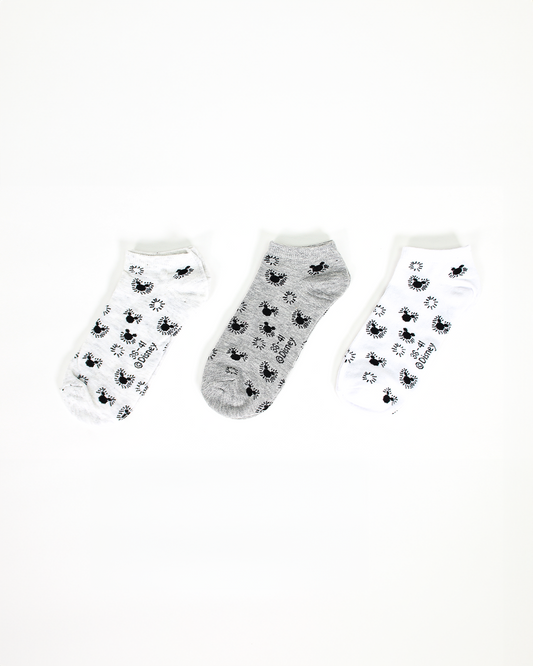 קרסוליות נערות מיקי וחברים 3 יח'