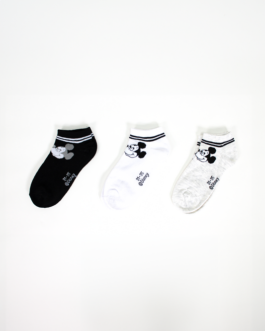 קרסוליות נערות מיקי וחברים 3 יח'