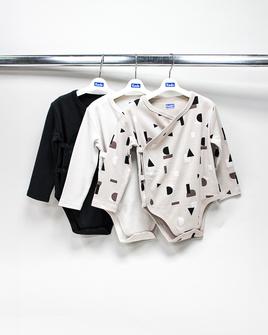 מארז שלישיית בגדי גוף בייבי