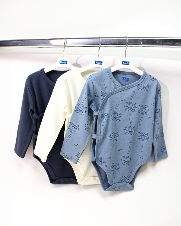 מארז שלישיית בגדי גוף בייבי