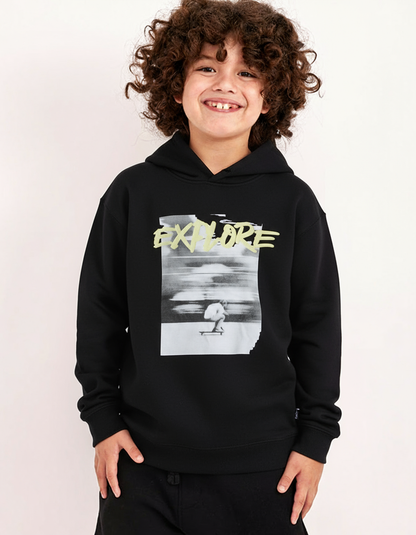 קפוצ'ון קנגרו פוטר עם דפוס