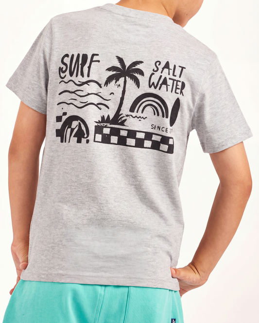 טי מודפס ניקי surf salt water