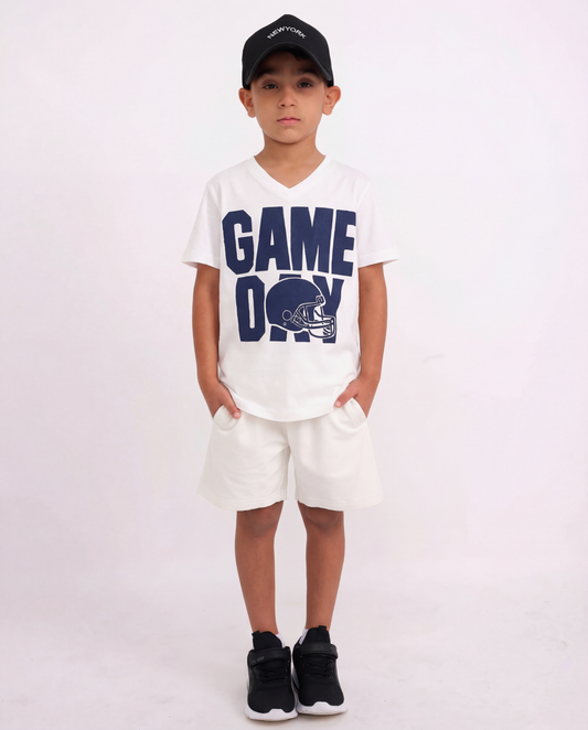 טי מודפס וי game day