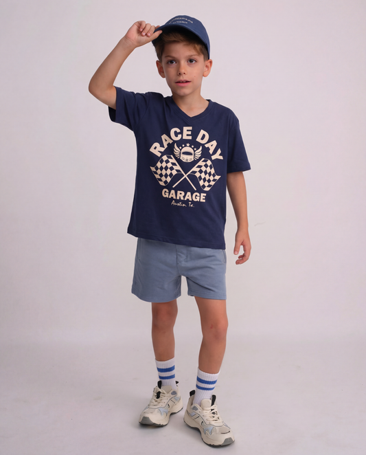 טי מודפס וי race day