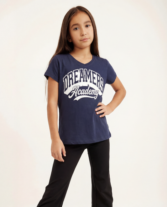 טי מודפס וי  dreamers academy