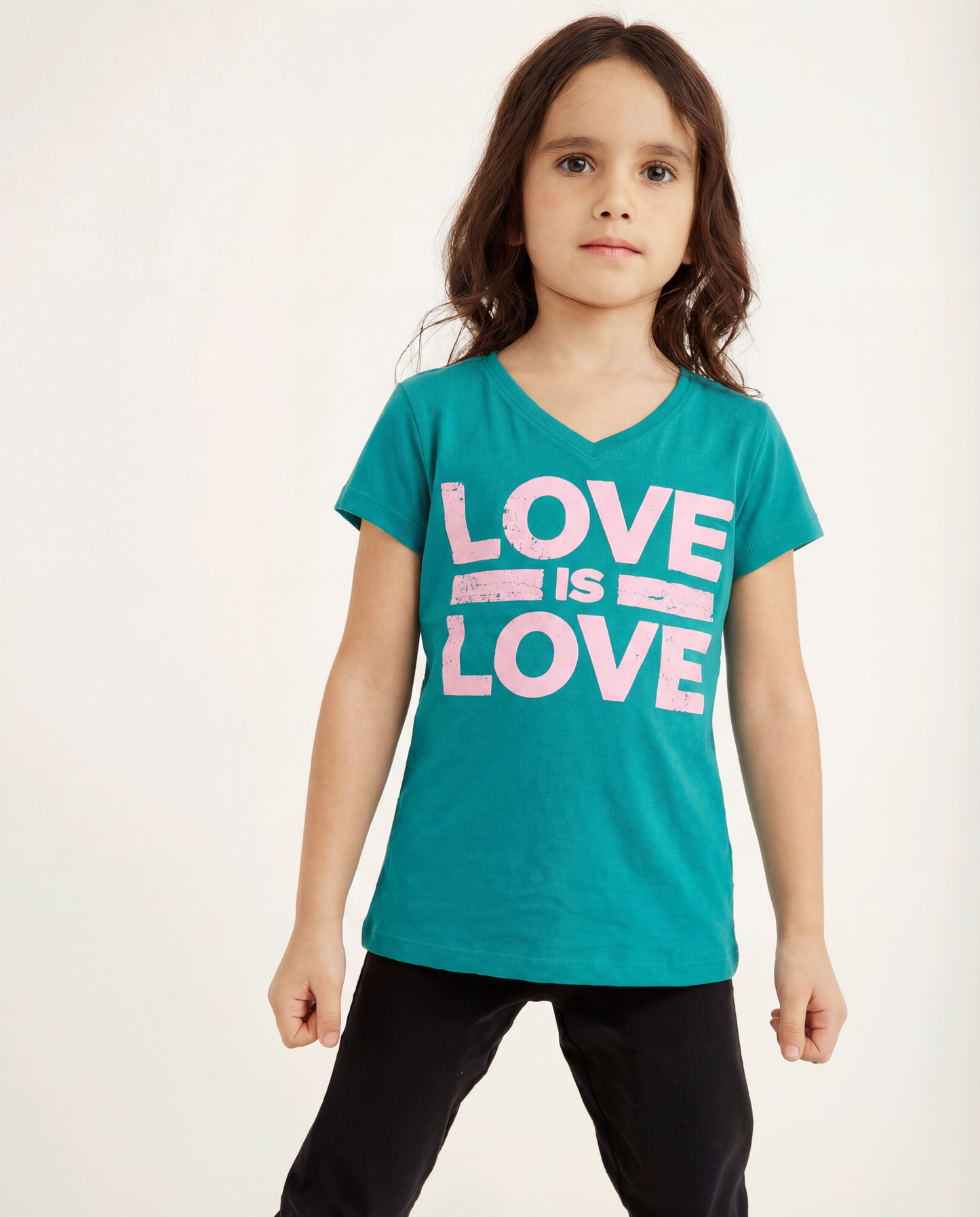 טי מודפס וי  love is love