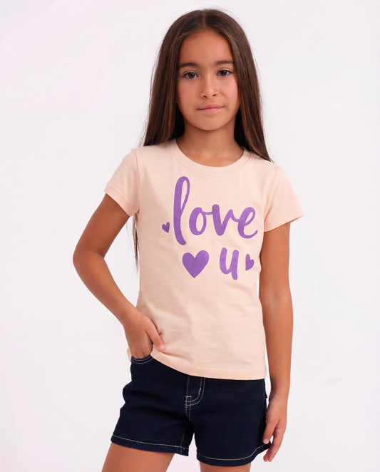 טי לייקרה מודפס ניקי love u