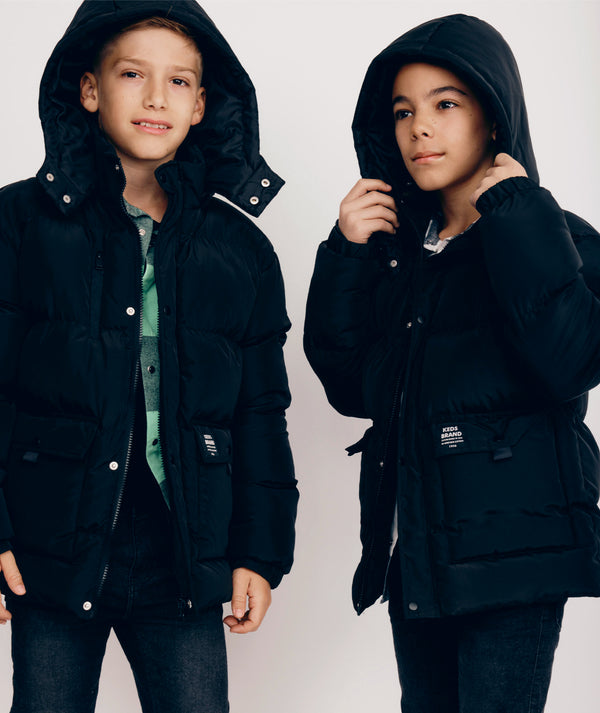 מעיל עם כובע ניתן להסרה