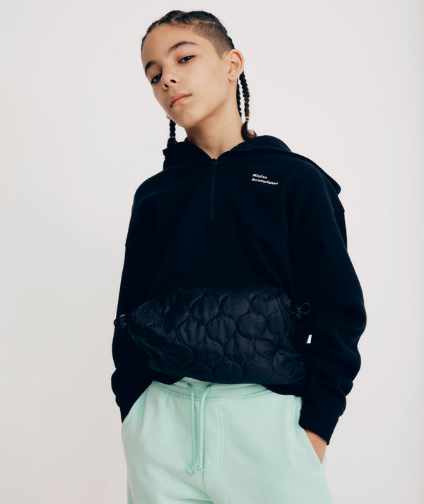 קפוצ'ון פוטר משולב ניילון קווילט