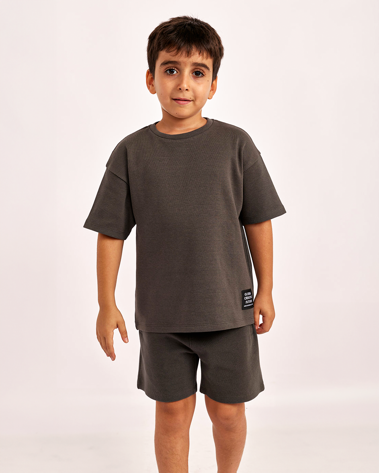 חליפה מבד טקסטורלי