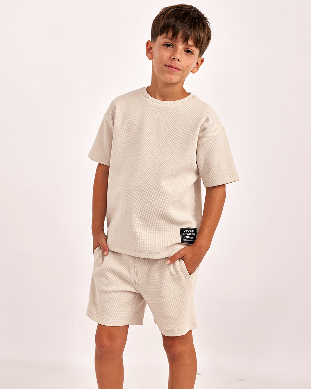 חליפה מבד טקסטורלי