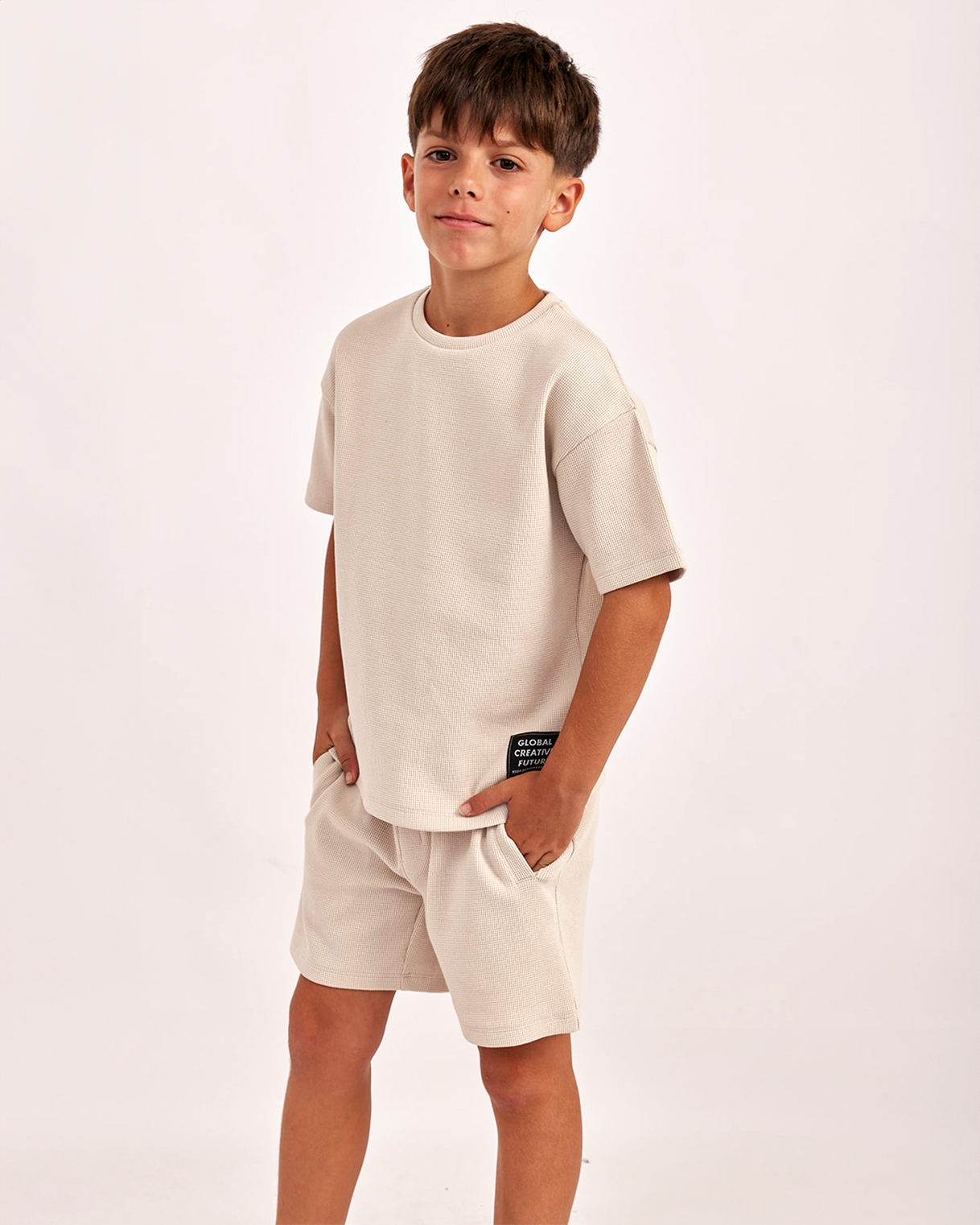 חליפה מבד טקסטורלי