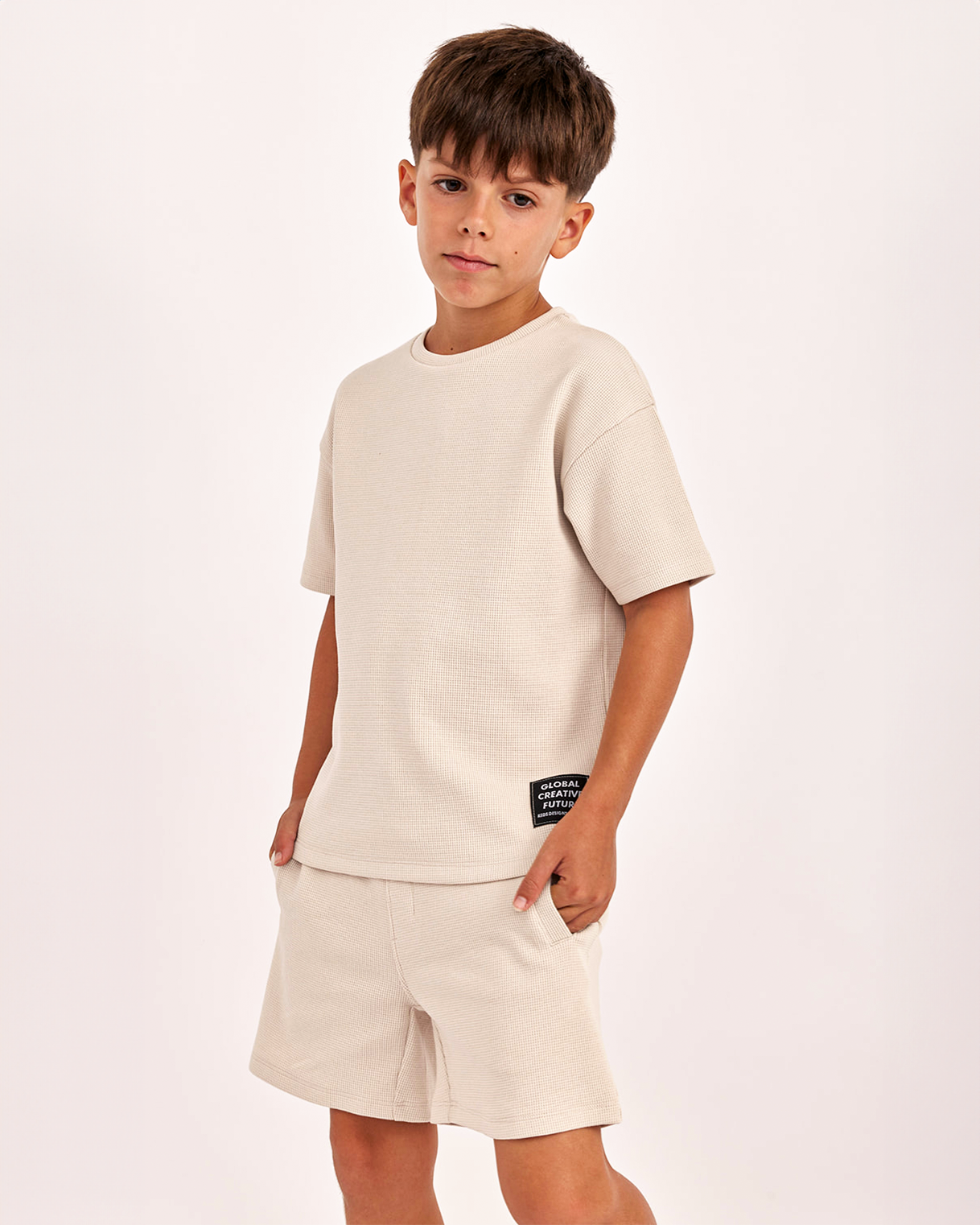 חליפה מבד טקסטורלי