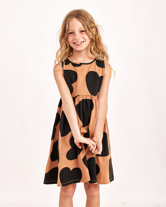 שמלת כתפיות בייסיק דפוס