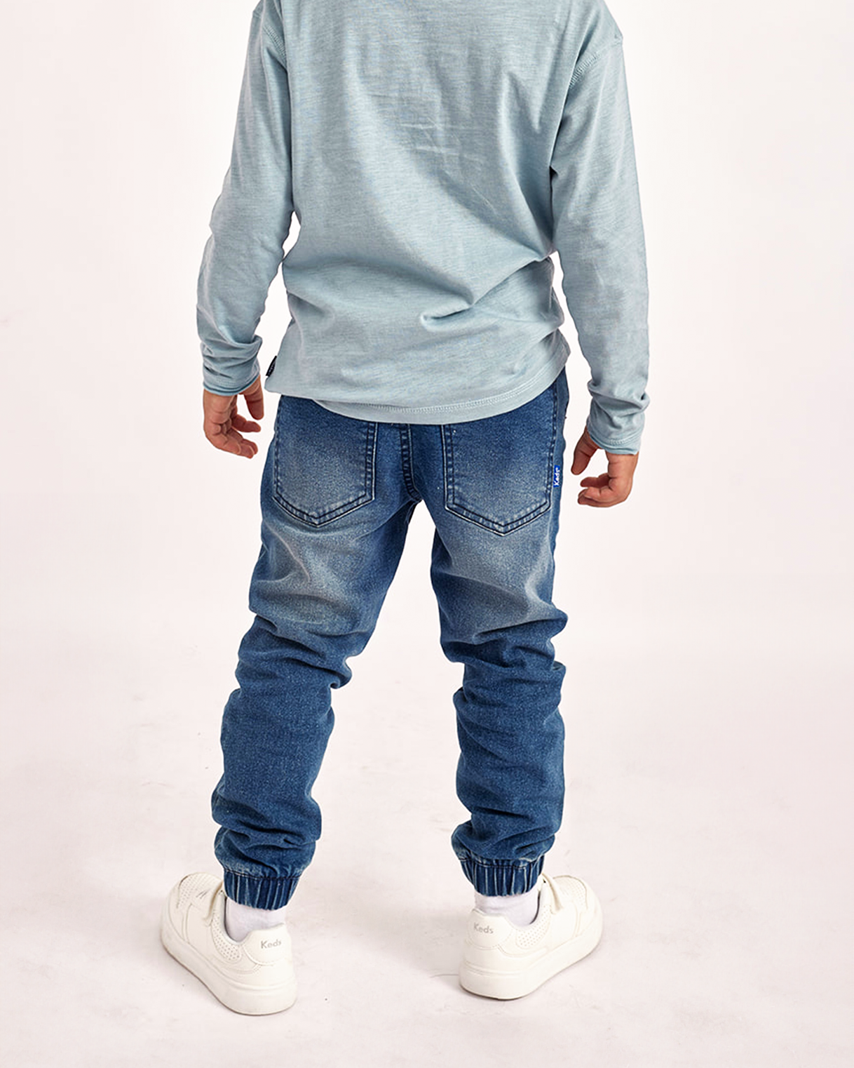 מכנסי ג'ינס חגורה גומי