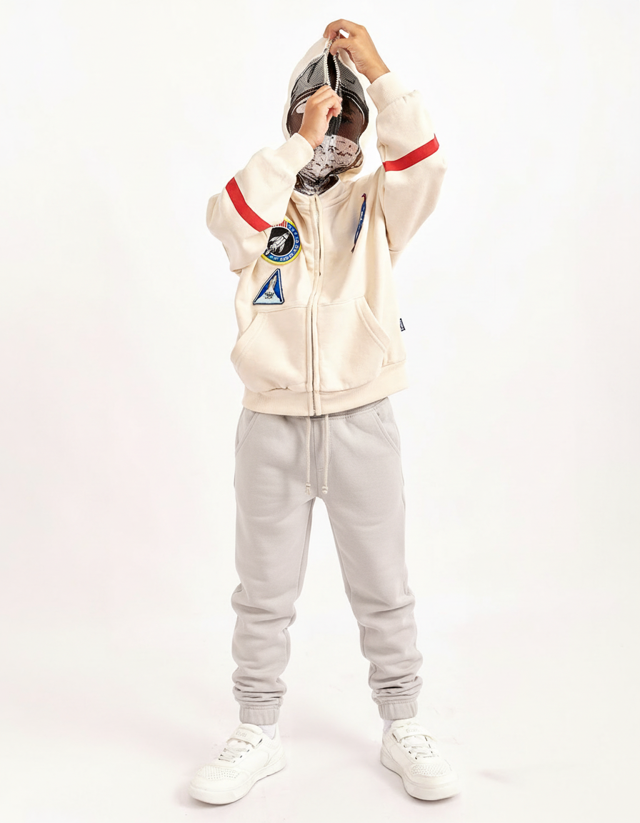 מכנסי פוטר חלקים עם סיומת גומי