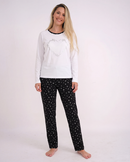 פיג'מה נשים אינטרלוק Heart