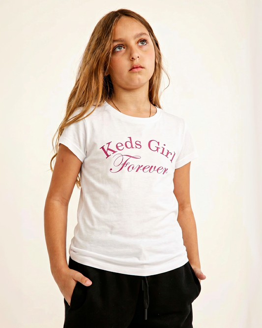 טי לייקרה מודפס Keds Girl
