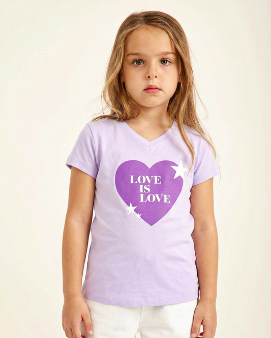 טי לייקרה מודפס Love