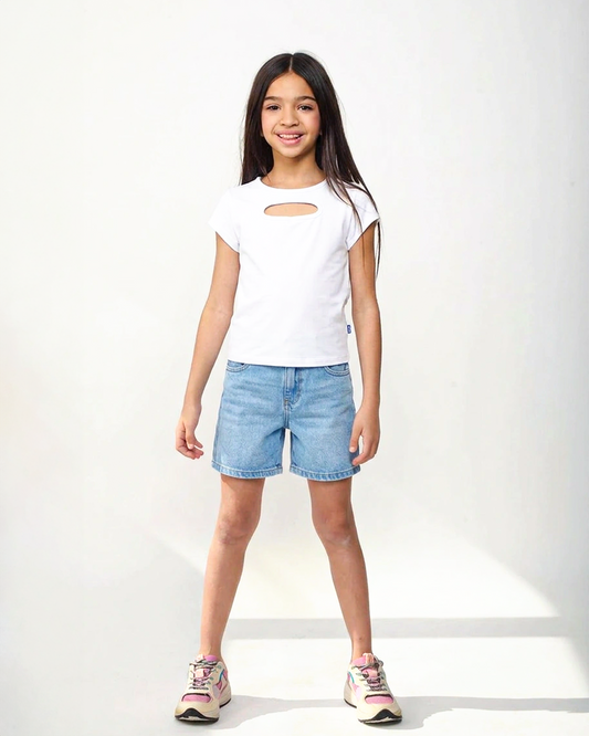 חולצת לייקרה פתח מעוגל